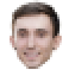 Pixel icon of my face, link to contact me.